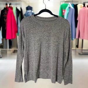 Lucky Brand Gray Crew Neck Sweater